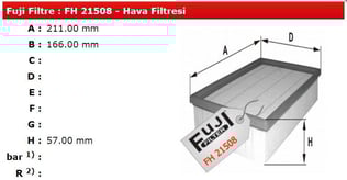 HAVA FİLTRESİ COMBO 1.7D CORSA B