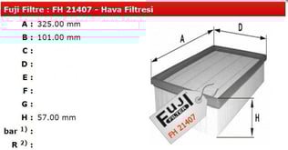 HAVA FİLTRESİ LAGUNA 115