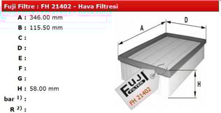 HAVA FİLTRESİ TRAFIC 2.1 94>