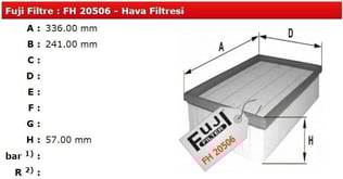 HAVA FİLTRESİ VOLVO 940 2.3T 2.4D