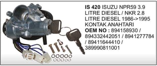 ISUZU MARS KONTAK ANAHTARI NPR NKR 86-95