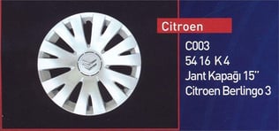 JANT KAPAĞI 15 JANT BERLINGO III