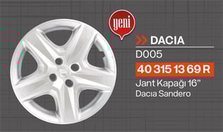 JANT KAPAĞI 16 JANT DACIA SANDERO