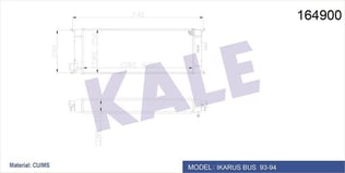 KALORİFER RADYATÖRÜ IKARUS 44171601-IKARUS SÖFÖR R ADYATÖRÜ 620×250×77