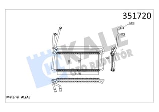 KALORİFER RADYATÖRÜ SCANIA SCANIA P,G,R,T SERİSİ P 230-620, G230-480, R340-730, T470 04=> AL/BRZ 416×180×26