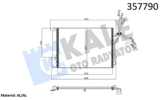 KLİMA RADYATÖRÜ HYUNDAI İ20 I AL/BRZ KURUTUCULU