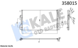 KLİMA RADYATÖRÜ HYUNDAI TUCSON AL/BRZ KURUTUCULU