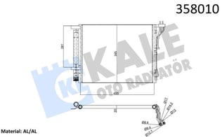 KLİMA RADYATÖRÜ KIA OPTIMA AL/BRZ KURUTUCULU 470×395×20