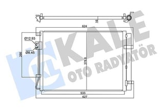 KLİMA RADYATÖRÜ KIA RIO IV STONIC 1.2 1.4 17=> KURUTUCU İLE BRAZING AL/AL AL/BRZ