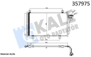 KLİMA RADYATÖRÜ MAZDA 3 / 6 AL/BRZ KURUTUCULU