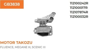 MOTOR TAKOZU MEGANE III SCENIC III TALISMAN 1.4