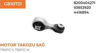 MOTOR TAKOZU SAĞ TRAFIC II 2.0 DCI