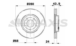 ON FREN AYNASI HAVALI NISSAN JUKE 1.5 DCI 1.6 10-> PULSAR 14-> (280X5)