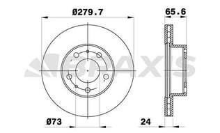 ON FREN DISK AYNASI BOXER JUMPER DUCATO TUM MODELLER (97 13) 1000 1400KG 14Q (15 JANT) HAVA SOGUT