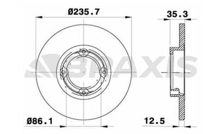 ON FREN DISK AYNASI HAVALI 236mm MATIZ 98>