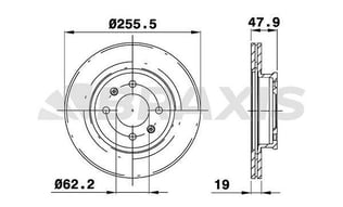 ON FREN DISK AYNASI HAVALI HYUNDAI GETZ 03> 1.5 CRDI 256 MM