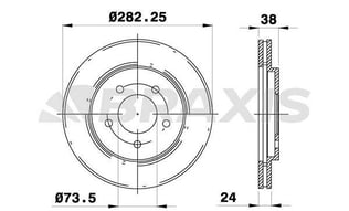 ON FREN DISKI CHRYSLER GRAND VOYAGER III VOYAGER IV 95>08