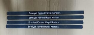 PLAKA ALTI PLASTİK EMNİYET KEMERİ HAYAT KURTARIR
