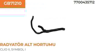 RADYATÖR ALT HORTUMU SYMBOL 1.4 8V 7700735712