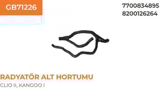 RADYATÖR ALT HORTUMU(R.KANGOO D 1.9)