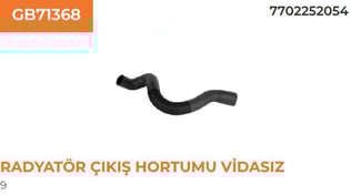 RADYATÖR ÇIKIŞ HORTUMU VİDASIZ RENAULT RENAULT 9 1
