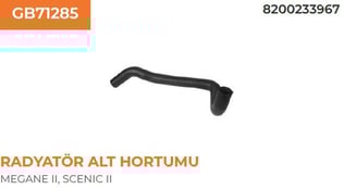 RADYATÖR HORTUMU ALT MEGANE II 02>09