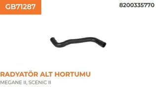 RADYATÖR HORTUMU ALT MEGANE II 1.4 16V
