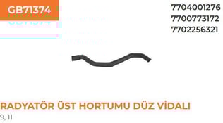 RADYATÖR HORTUMU ÜST DÜZ VIDAL R9