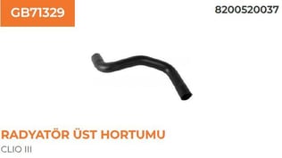 RADYATÖR ÜST HORTUMU RENAULT CLIO III 1,2 82005200