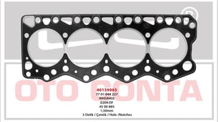 SİLİNDİR KAPAK CONTASI 1.50 MM 3 ÇENTIK MASTER TRAFIC 2.8 TD 94.40MM