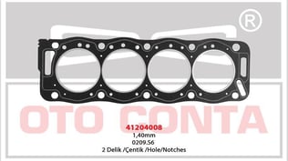 SİLİNDİR KAPAK CONTASI BERLINGO 1.9D 2 ÇENTIK PEUGEOT 405 BERLINGO 1.9D S.K.C 1.40 MM 2 ÇENTIK D9A-D9B-XUD9 DJZ-AJZ 0209.S6