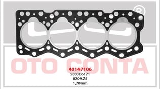 SİLİNDİR KAPAK CONTASI DUCATO 2.8 D S.K.C Ø96MM 1 DELIK DUCATO 2.8 D S.K.C Ø96MM 1 DELIK 1.70MM 8140.63 8140.23 500306171