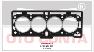SİLİNDİR KAPAK CONTASI LOGAN 1.4 1.6 8V 90PS 64 KW K7J K7M SACLI KLINGRIT
