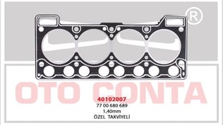 SİLİNDİR KAPAK CONTASI LPGLI ARAÇLARA OZEL TAKVİYELİ BEYAZ R9 R12 1.4