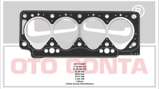 SİLİNDİR KAPAK CONTASI R19 MEGANE 1.40 MM 2 DELIK R19 KANGOO MEGANE TD 1.40MM 2 DELIK OZEL TAKVİYELİ F8Q 600 610 630 632 7700860265