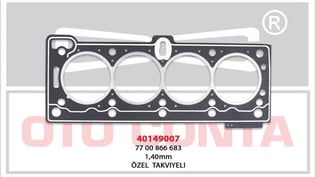 SİLİNDİR KAPAK CONTASI TAKVİYELİ MEGANE 1.6 8V MEGANE 1.6 8V SİLİNDİR KAPAK CONTASI LPG'LI ARAÇLAR OZEL TAKVİYELİ 1.40 MM K7J 700-701-K7M 702-710 7700866683