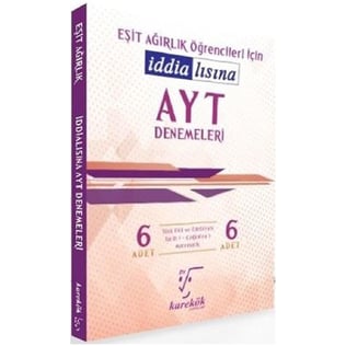 Karekök Yayınları AYT Öğrencileri İçin İddialısına 6 Eşit Ağırlık Denemeleri