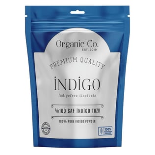 Organic Co. %100 Organik 7 Kez Elenmiş Saf İndigo Tozu