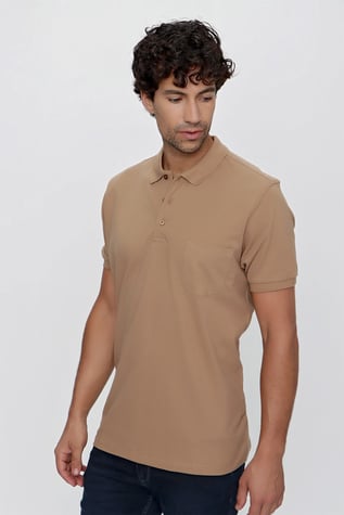  Morven Erkek Safari Basic Düz %100 Pamuk Battal Geniş Kesim Kısa Kollu  Polo Yaka Tişört