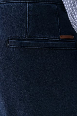 Morven Erkek Lacivert Pamuk Yan Cep Dynamic Fit Chino Pantolon