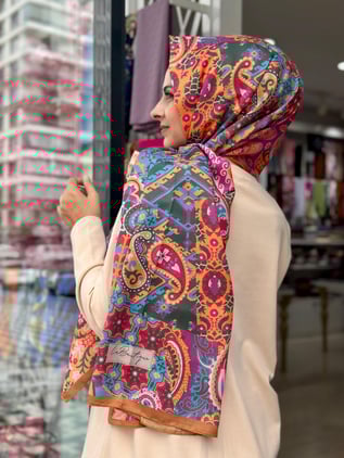 Desenli Özel Şal (Mercan)