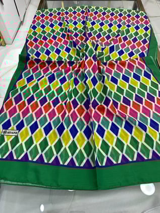 Desenli Pamuklu Şal (Benetton)