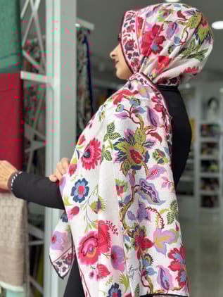 La Boutique Desenli Güz Şal 2400-01