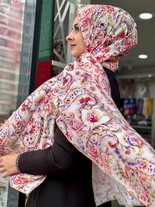La Boutique Desenli Güz Şal 2405-02