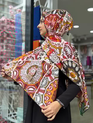 La Boutique Güz Desenli Şal 2235-01