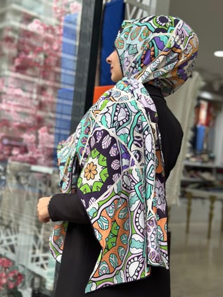 La Boutique Güz Desenli Şal 2235-02