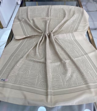 Ladure Desenli Butik Şal Taş Rengi