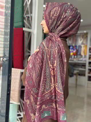 Ladure Desenli Modal Şal Etnik 19