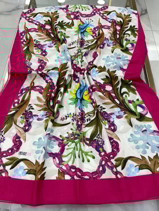 Ladure Desenli Soft Pamuklu Şal 01