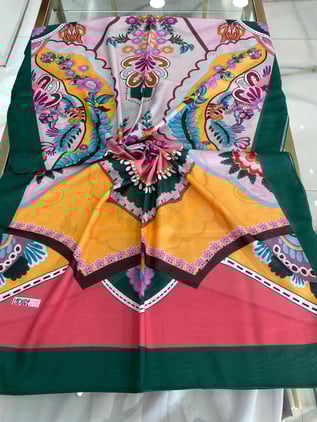 Ladure Otantik Desenli Butik Şal 03